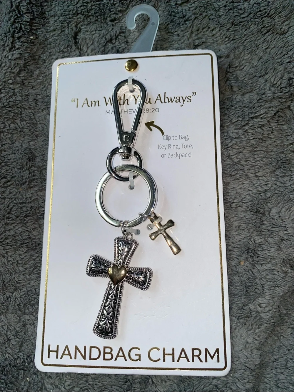 BNWT True to Form “I Am Always With You” Keychain/Bag Charm